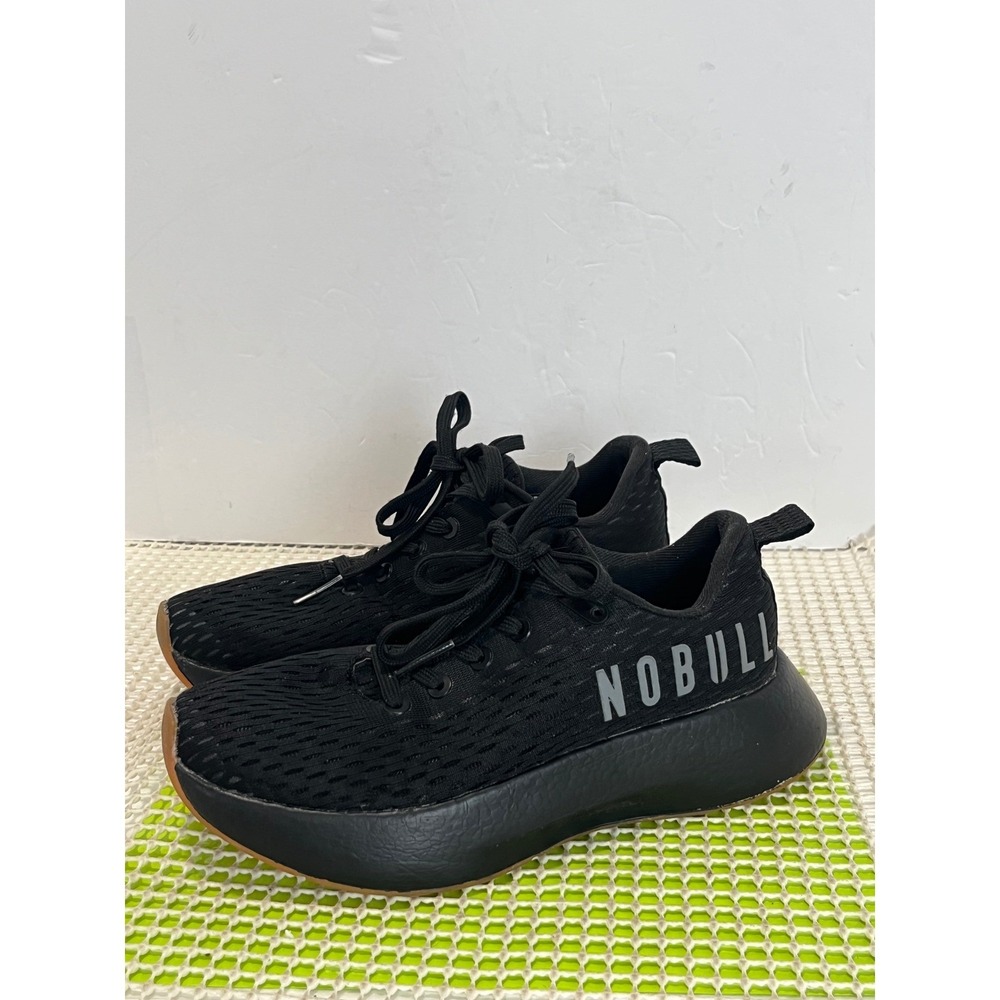 NOBULL Journey shoes‎ Women Size 6.5 Black gum sole lightweight Running Gym Good